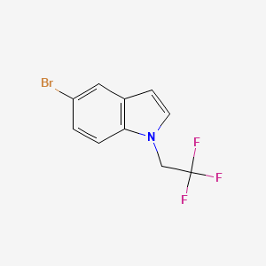 molecular formula C10H7BrF3N B2434108 5-Bromo-1-(2,2,2-trifluoroethyl)indole CAS No. 1219741-45-3