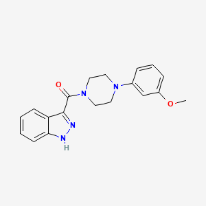 molecular formula C19H20N4O2 B2434118 3-[4-(3-甲氧苯基)哌嗪-1-羰基]-1H-吲唑 CAS No. 903267-33-4