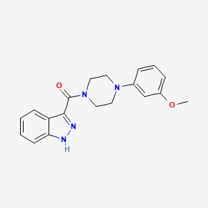 molecular formula C19H20N4O2 B2434118 3-[4-(3-metoxifenil)piperazina-1-carbonil]-1H-indazol CAS No. 903267-33-4