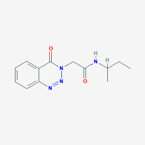 molecular formula C13H16N4O2 B2434119 N-(sec-butyl)-2-(4-oxobenzo[d][1,2,3]triazin-3(4H)-yl)acetamide CAS No. 440331-85-1