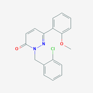 molecular formula C18H15ClN2O2 B2434128 2-(2-chlorobenzyl)-6-(2-methoxyphenyl)pyridazin-3(2H)-one CAS No. 899753-08-3