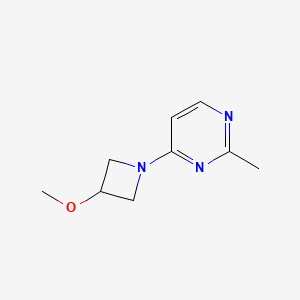 molecular formula C9H13N3O B2434145 4-(3-甲氧基氮杂环丁-1-基)-2-甲基嘧啶 CAS No. 1861604-57-0