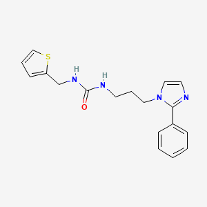 1-(3-(2-phenyl-1H-imidazol-1-yl)propyl)-3-(thiophen-2-ylmethyl)urea