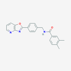 3,4-dimethyl-N-(4-[1,3]oxazolo[4,5-b]pyridin-2-ylbenzyl)benzamide