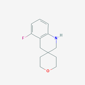 molecular formula C13H16FNO B2434181 5'-Fluoro-2',4'-dihydro-1'H-spiro[oxane-4,3'-quinoline] CAS No. 1439902-99-4