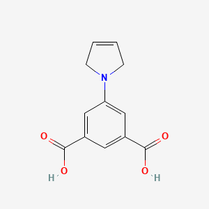 molecular formula C12H11NO4 B2434189 5-(2,5-二氢-1H-吡咯-1-基)邻苯二甲酸 CAS No. 1378683-16-9