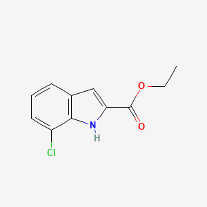 molecular formula C11H10ClNO2 B2434208 7-氯-1H-吲哚-2-羧酸乙酯 CAS No. 43142-64-9