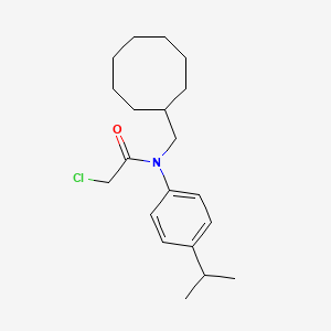 molecular formula C20H30ClNO B2434224 2-Chloro-N-(cyclooctylmethyl)-N-(4-propan-2-ylphenyl)acetamide CAS No. 1397198-87-6