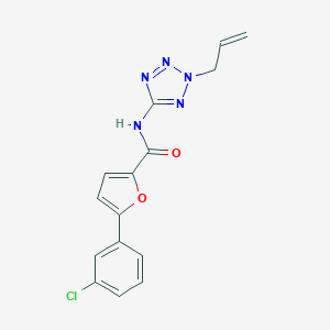 molecular formula C15H12ClN5O2 B243423 N-(2-allyl-2H-tetraazol-5-yl)-5-(3-chlorophenyl)-2-furamide 