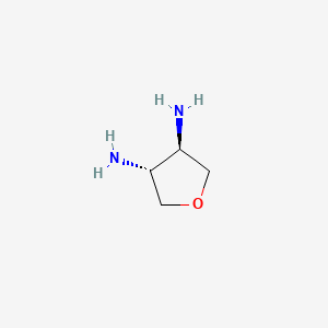 B2434238 (3R,4R)-tetrahydrofuran-3,4-diamine CAS No. 117180-87-7; 480450-23-5