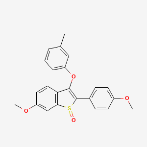 6-methoxy-2-(4-methoxyphenyl)-3-(3-methylphenoxy)-1H-1-benzothiophen-1-one