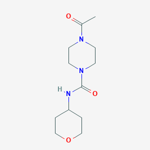 molecular formula C12H21N3O3 B2434248 4-Acetyl-N-(oxan-4-yl)piperazine-1-carboxamide CAS No. 1329402-28-9