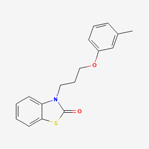 molecular formula C17H17NO2S B2434255 3-(3-间甲氧基苯氧基-丙基)-3H-苯并噻唑-2-酮 CAS No. 842956-92-7