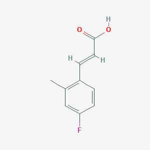 molecular formula C10H9FO2 B2434257 4-Fluoro-2-methylcinnamic acid CAS No. 1454901-07-5; 773129-48-9