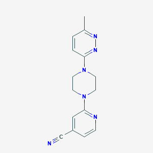 2-[4-(6-Methylpyridazin-3-yl)piperazin-1-yl]pyridine-4-carbonitrile
