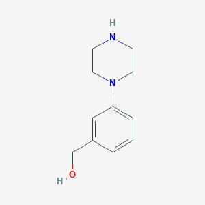 molecular formula C11H16N2O B2434273 [3-(Piperazin-1-YL)fenil]metanol CAS No. 795264-41-4