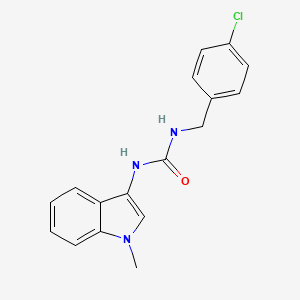 molecular formula C17H16ClN3O B2434279 1-(4-氯苄基)-3-(1-甲基-1H-吲哚-3-基)脲 CAS No. 941879-37-4