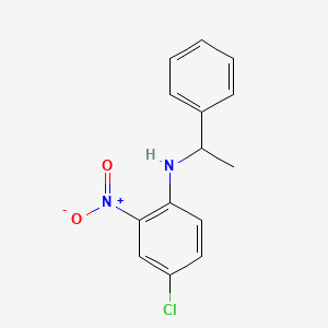 molecular formula C14H13ClN2O2 B2434282 4-chloro-2-nitro-N-(1-phenylethyl)aniline CAS No. 288155-05-5