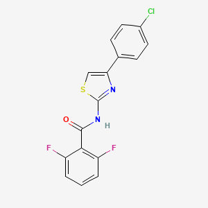 molecular formula C16H9ClF2N2OS B2434284 N-[4-(4-chlorophényl)-1,3-thiazol-2-yl]-2,6-difluorobenzamide CAS No. 313405-27-5