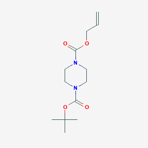 molecular formula C13H22N2O4 B2434285 1-烯丙基-4-叔丁基哌嗪-1,4-二甲酸酯 CAS No. 705962-13-6