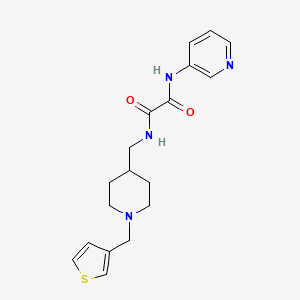 N1-(pyridin-3-yl)-N2-((1-(thiophen-3-ylmethyl)piperidin-4-yl)methyl)oxalamide