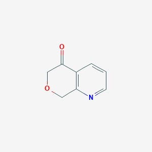 molecular formula C8H7NO2 B2434313 6,8-Dihydro-5H-pyrano[3,4-B]pyridin-5-one CAS No. 1256825-19-0