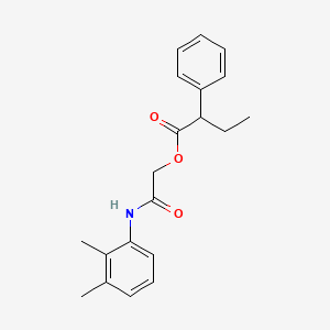 molecular formula C20H23NO3 B2434321 2-((2,3-二甲苯基)氨基)-2-氧代乙基 2-苯基丁酸酯 CAS No. 380174-34-5