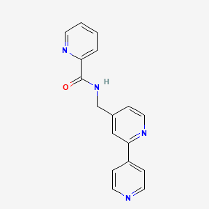 molecular formula C17H14N4O B2434325 N-([2,4'-bipyridin]-4-ylmethyl)picolinamide CAS No. 2034578-23-7