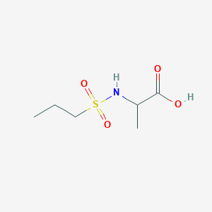 molecular formula C6H13NO4S B2434330 2-(Propane-1-sulfonamido)propanoic acid CAS No. 1007984-55-5
