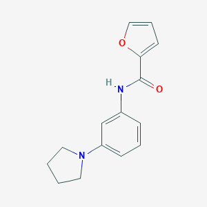molecular formula C15H16N2O2 B243434 N-[3-(1-pyrrolidinyl)phenyl]-2-furamide 