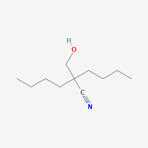molecular formula C11H21NO B2434341 2-Butyl-2-(hydroxymethyl)hexanenitrile CAS No. 83576-49-2