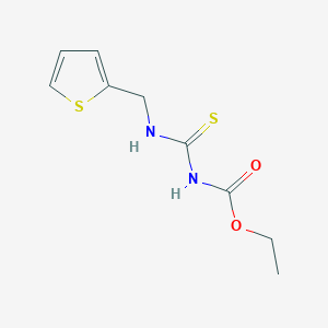 molecular formula C9H12N2O2S2 B2434347 ethyl N-(thiophen-2-ylmethylcarbamothioyl)carbamate CAS No. 883022-74-0