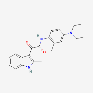N-(4-(diethylamino)-2-methylphenyl)-2-(2-methyl-1H-indol-3-yl)-2-oxoacetamide