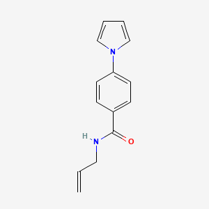 molecular formula C14H14N2O B2434404 N-烯丙基-4-(1H-吡咯-1-基)苯甲酰胺 CAS No. 865658-10-2