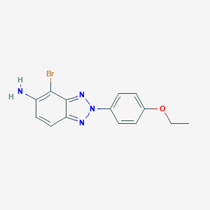 molecular formula C14H13BrN4O B243441 4-bromo-2-(4-ethoxyphenyl)-2H-benzotriazol-5-amine 