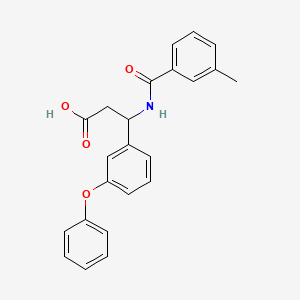 3-[(3-Methylphenyl)formamido]-3-(3-phenoxyphenyl)propanoic acid