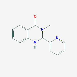 molecular formula C14H13N3O B2434417 3-metil-2-(piridin-2-il)-2,3-dihidroquinazolin-4(1H)-ona CAS No. 1245570-00-6