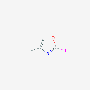 molecular formula C4H4INO B2434425 2-Iodo-4-methyl-1,3-oxazole CAS No. 1539210-11-1