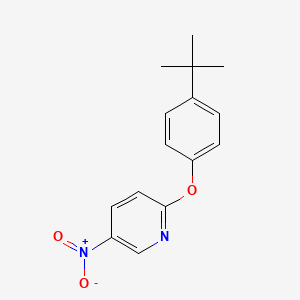 molecular formula C15H16N2O3 B2434427 2-(4-Tert-butylphenoxy)-5-nitropyridine CAS No. 218456-68-9