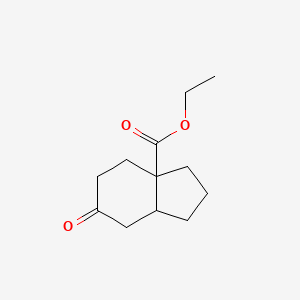 molecular formula C12H18O3 B2434435 ethyl 6-oxo-octahydro-1H-indene-3a-carboxylate CAS No. 97180-66-0