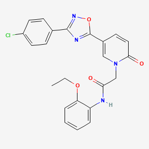 molecular formula C23H19ClN4O4 B2434436 N-(2-Ethoxyphenyl)-2-{5-[3-(4-Chlorphenyl)-1,2,4-oxadiazol-5-yl]-2-oxo-1,2-dihydropyridin-1-yl}acetamid CAS No. 1112313-77-5