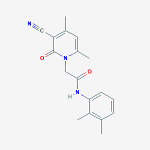 2-(3-cyano-4,6-dimethyl-2-oxopyridin-1(2H)-yl)-N-(2,3-dimethylphenyl)acetamide
