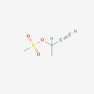 molecular formula C5H8O3S B2434449 3-丁炔-2-基甲磺酸酯 CAS No. 59967-06-5