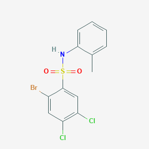 [(2-Bromo-4,5-dichlorophenyl)sulfonyl](2-methylphenyl)amine