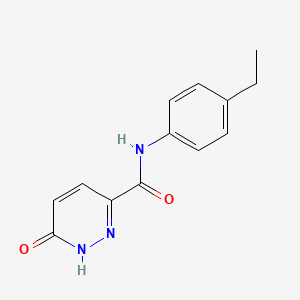 B2434461 N-(4-ethylphenyl)-6-oxo-1H-pyridazine-3-carboxamide CAS No. 843670-95-1