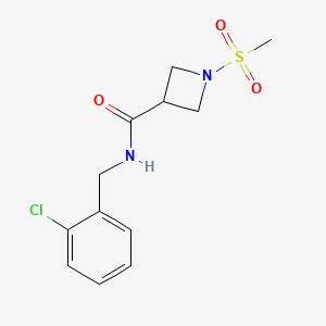 N-(2-chlorobenzyl)-1-(methylsulfonyl)azetidine-3-carboxamide