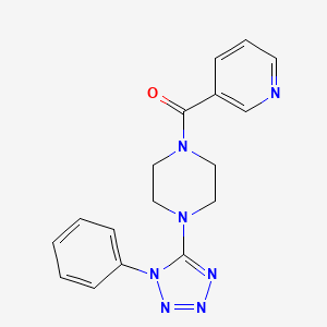 [4-(1-Phenyltetrazol-5-yl)piperazin-1-yl]-pyridin-3-ylmethanone