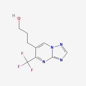 3-[5-(Trifluoromethyl)[1,2,4]triazolo[1,5-a]pyrimidin-6-yl]-1-propanol