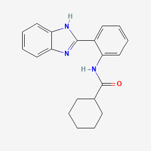 N-[2-(1H-benzimidazol-2-yl)phenyl]cyclohexanecarboxamide
