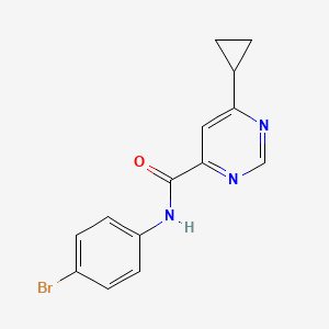 N-(4-Bromophenyl)-6-cyclopropylpyrimidine-4-carboxamide